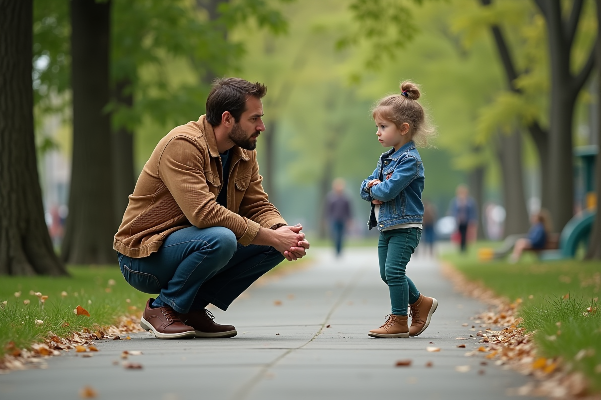 Père et fille lors d